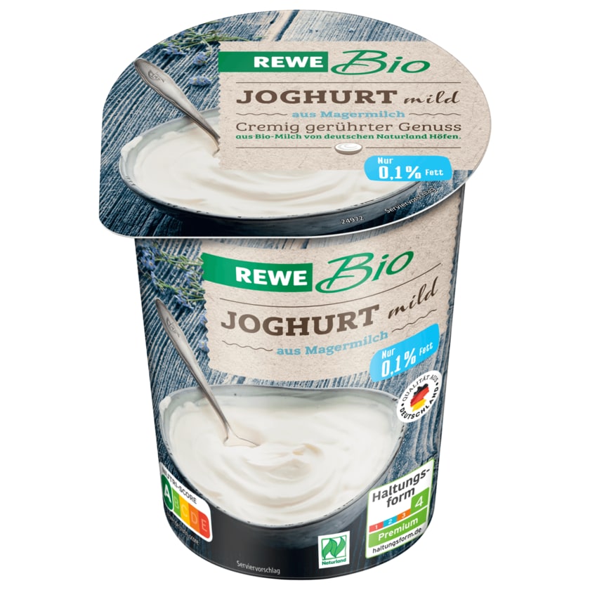 REWE Bio Joghurt Mild 0,1% 500g
